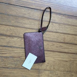 Purple Coach Wristlet
